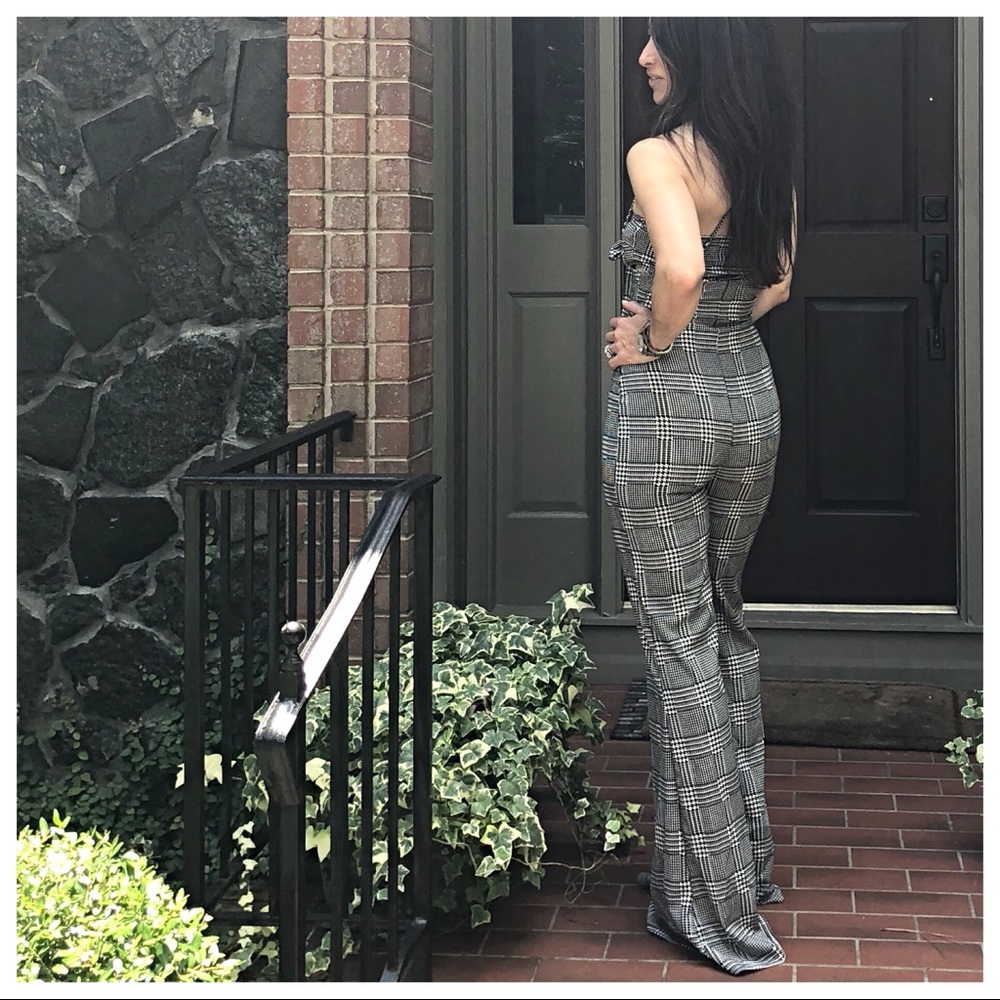 ✨LAST ONE WAS 39$✨Houndstooth wide leg 2 piece set - Picture 6 of 7